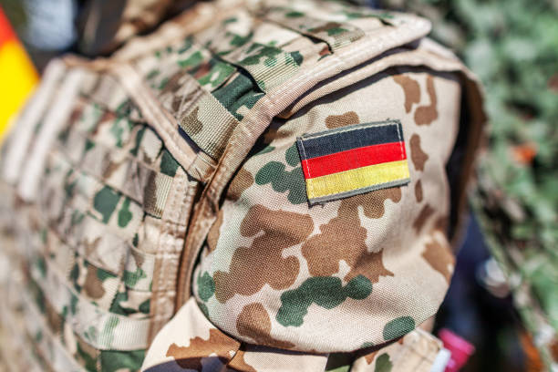 istock german flag on a german soldier desert uniform 957083826