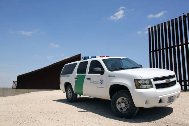 Central American Refugees, South Texas stock photo