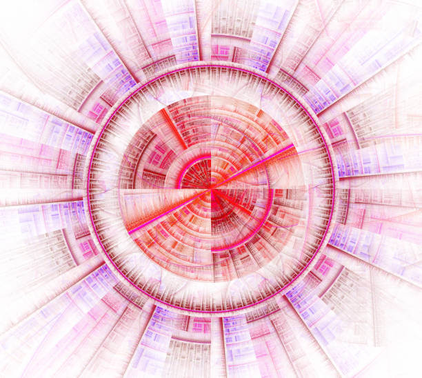istock Abstract fractal wheel and spokes graphic. 957084440