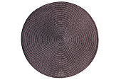 Round woven straw mat