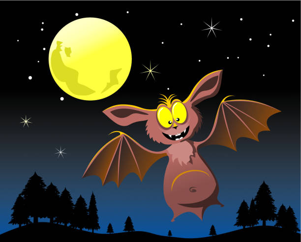 vector halloween bat vector art illustration