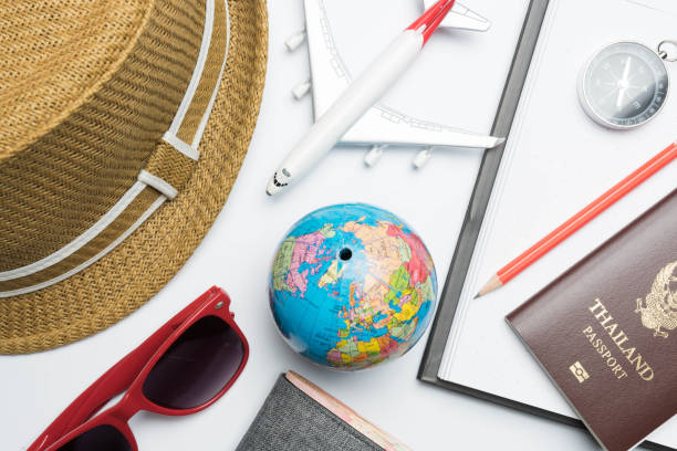 istock travel trip accessories  items travel concept background 957099728