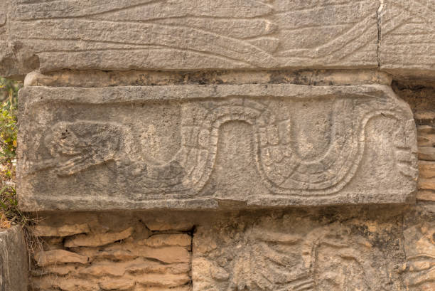 istock Stone wall detail in Mayan ruins 957100680