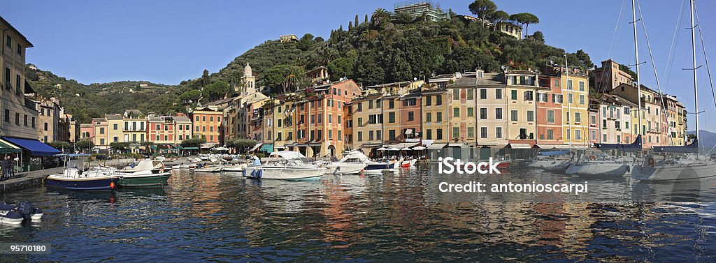 Portofino paisagem - Foto de stock de Azul royalty-free