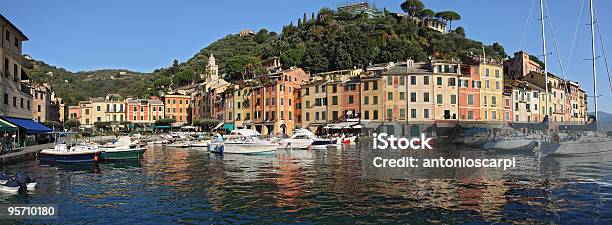 Портофино Пейзаж — стоковые фотографии и другие картинки Ligurian Sea - Ligurian Sea, Без людей, Бирюзовый