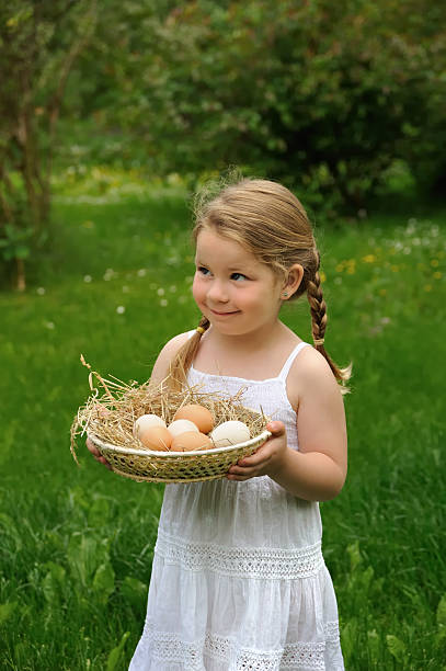 istock Little girl enjoying Easter time 95710289