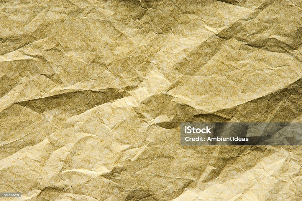 Gold Tissue Paper Wrinkled Stock Photo - Download Image Now - Backgrounds,  Bag, Blank - iStock