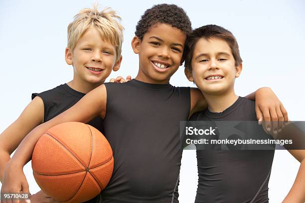 Young Boys Playing Basketball Stock Photo - Download Image Now - Basketball - Sport, Child, Basketball Player