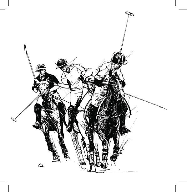 illustrations, cliparts, dessins animés et icônes de les joueurs de polo - polo