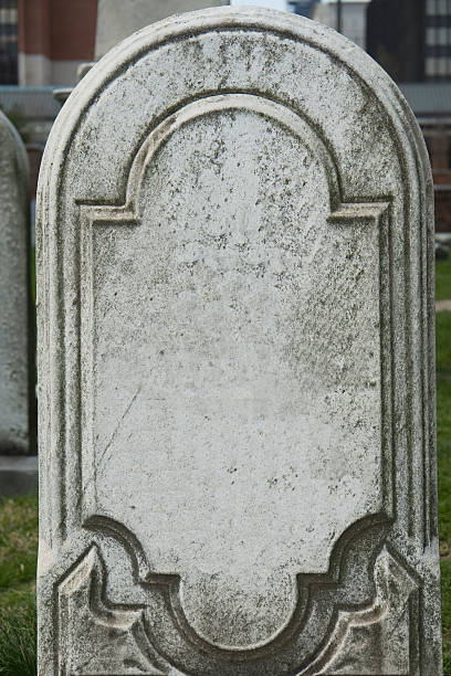 istock Blank Vintage Tombstone 95710618