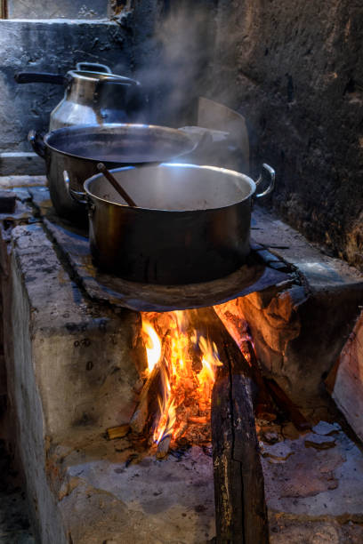 istock Wood burning stove 957108006