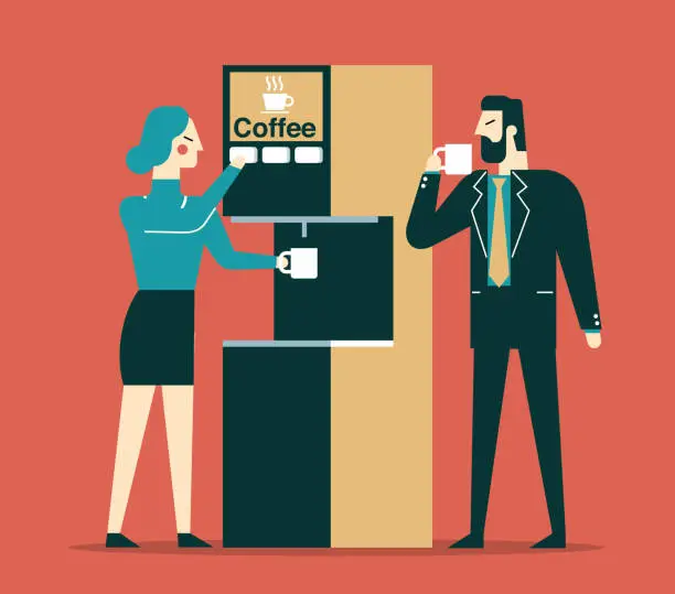 Vector illustration of Coffee time