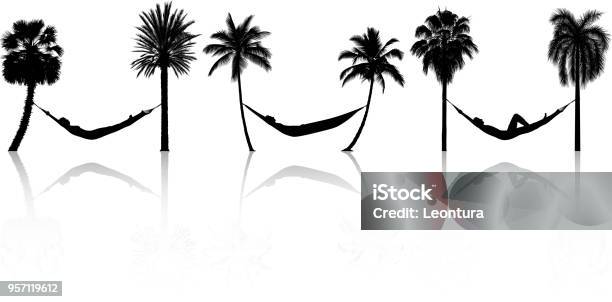 Hammocks Stock Illustration - Download Image Now - Hammock, Vector, Lying Down