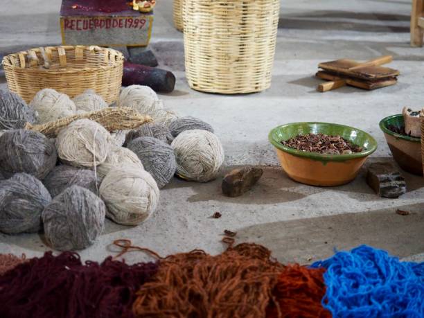 istock Local textile rug making, Oaxaca, Mexico 957125462