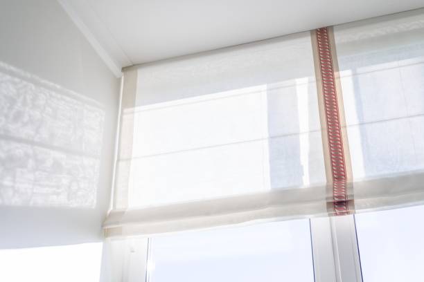 istock Roman curtains in the interior 957141308