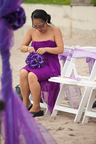Asian woman wedding party