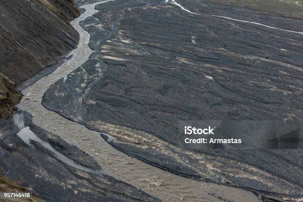 River Bed Of High Mountain River Stock Photo - Download Image Now - Arctic, Azerbaijan, Beauty