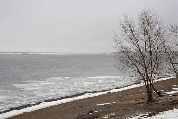 Photo of Winter Volga river