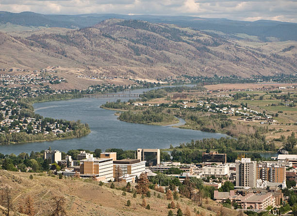 City of Kamloops, North Thompson River  kamloops stock pictures, royalty-free photos & images