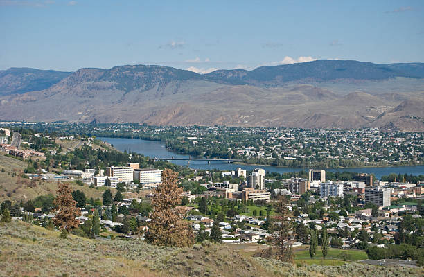 City of Kamloops, Thompson River  kamloops stock pictures, royalty-free photos & images
