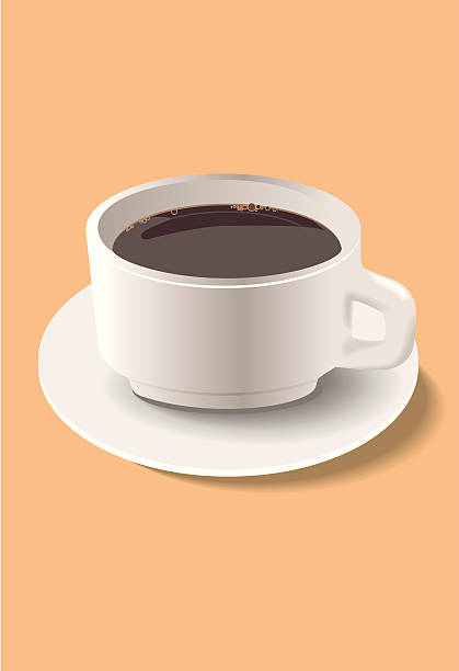 Taza de café - ilustración de arte vectorial