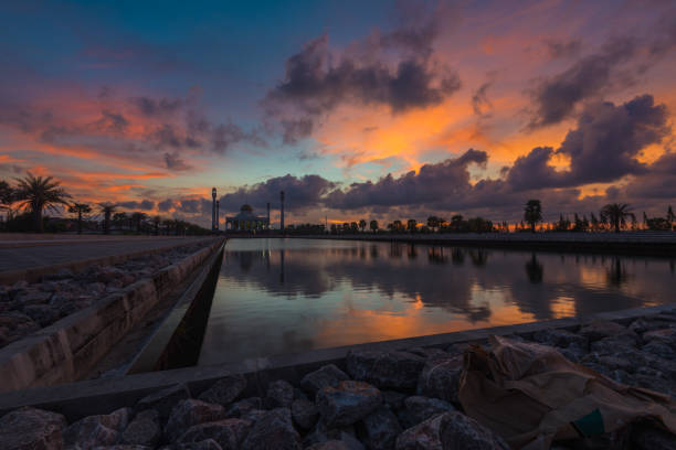 istock Central Mosque Beautiful During sunset ,Hatyai, Songkhla, Thailand 957154756