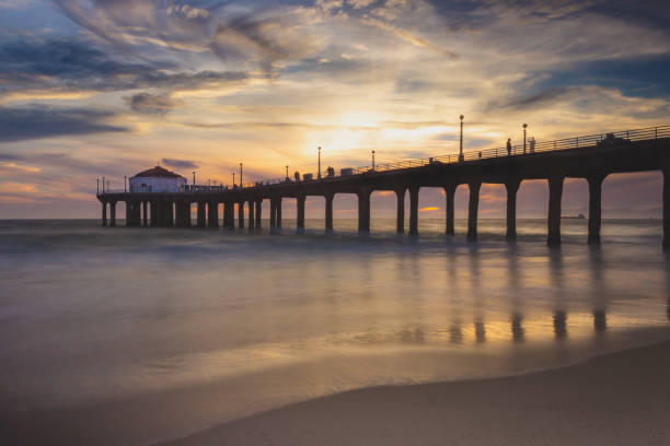 istock Stunning Sunset at Manhattan Beach Pier 957155736