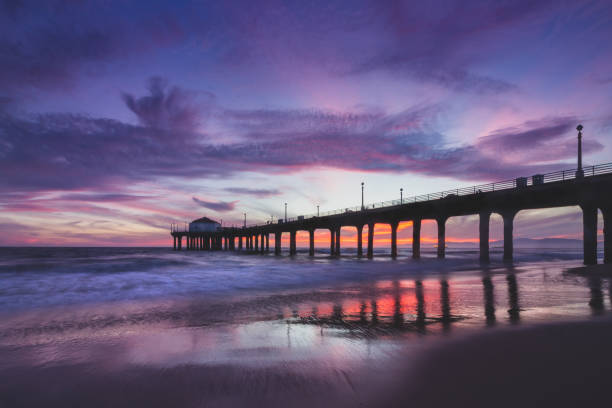 istock Stunning Sunset at Manhattan Beach Pier 957155786