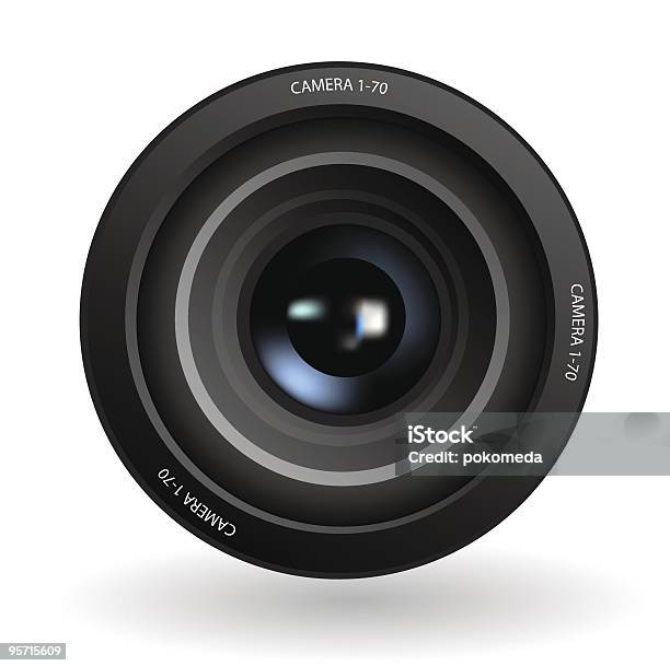 Kamera Objektiv Stock Vektor Art und mehr Bilder von Ausrüstung und Geräte - Ausrüstung und Geräte, Bildschärfe, Blende