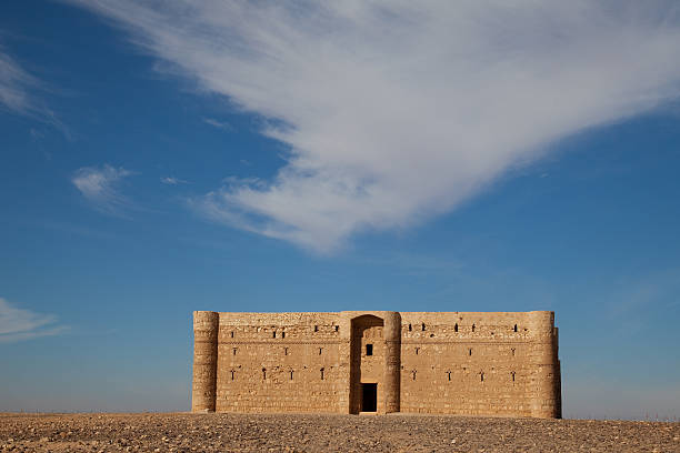 Desert castle near Amman, Jordan stock photo