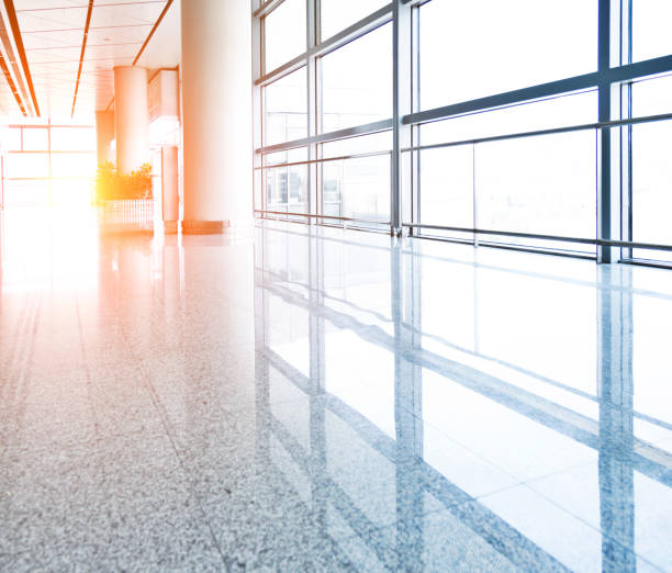 istock Empty departure lounge in airport 957162678
