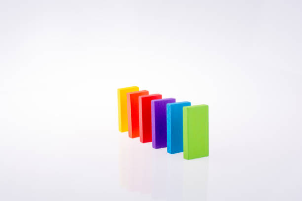istock multi color domino on white background 957163506