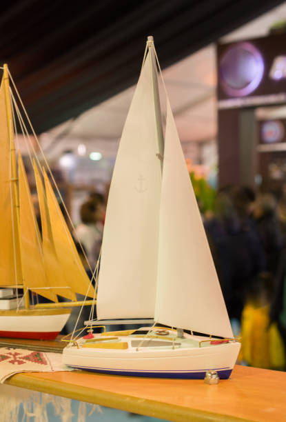 istock Mini size  little colorful model sailboat 957163542