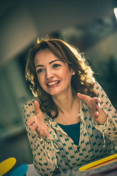 istock Businesswoman presenting ideas 957164136