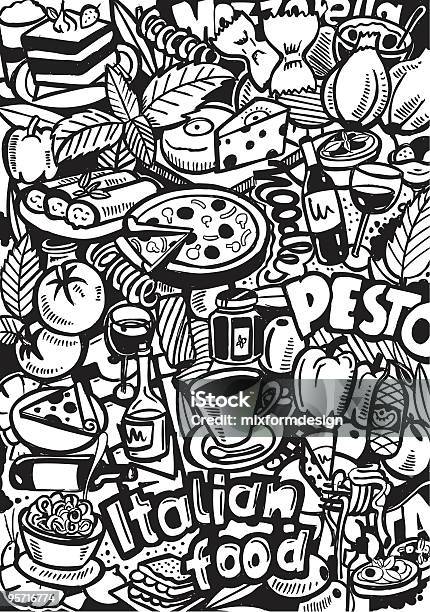 Italian Sketch Stock Illustration - Download Image Now - Abstract, Backgrounds, Doodle