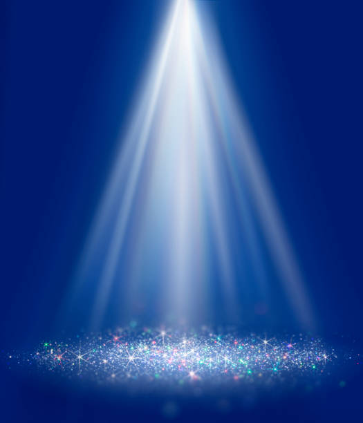 Polarization pearl sequins, shiny glitter spotlight background 7