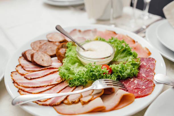 istock Served dishes to the table for holiday. 957168264
