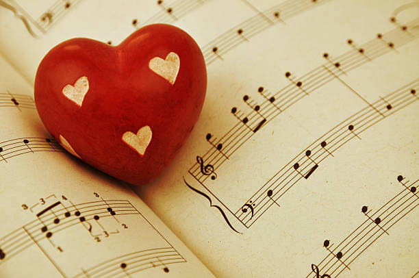 istock Heart on Music Sheet 95717669