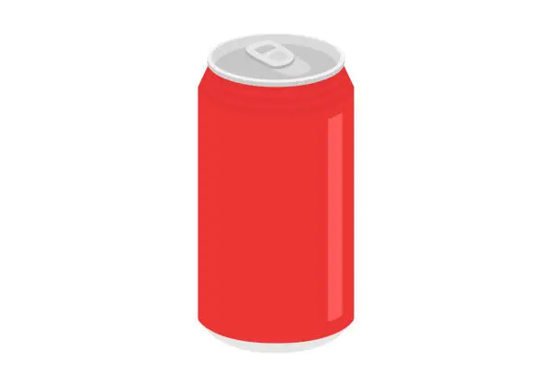 Vector illustration of Canned juice