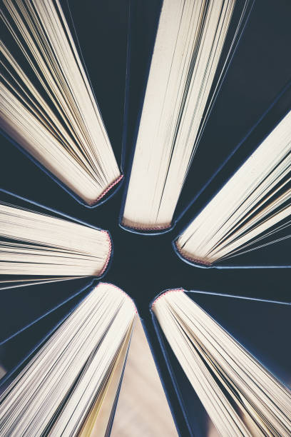 istock Top view of  hardback books 957178808