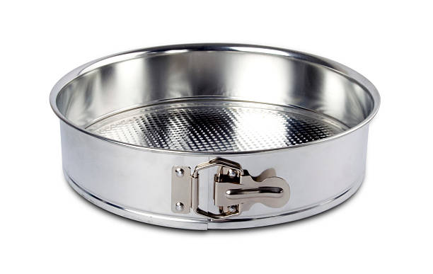 Baking tin with clipping path stock photo