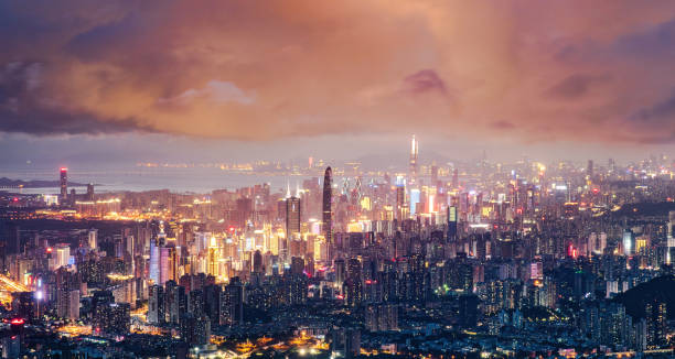 istock Shenzhen city downtown district 957182916