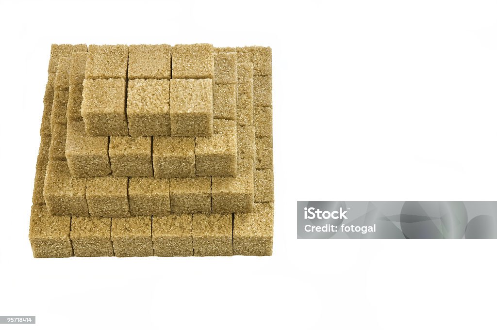 Cubetti di Zucchero grezzo - Foto stock royalty-free di Alimentazione non salutare