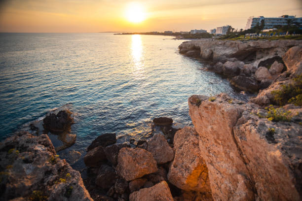 costa de griegas - sunset bay oregón fotografías e imágenes de stock