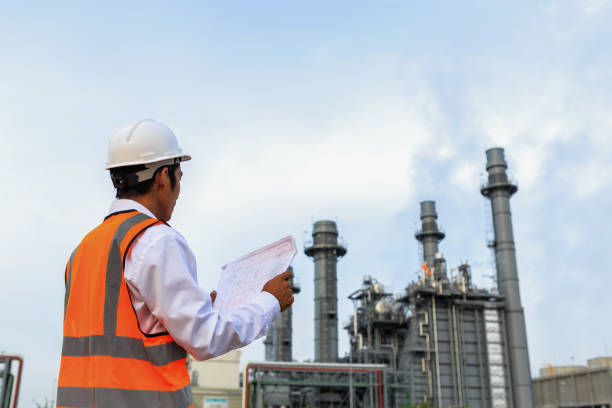 istock Service engineer is working at electric power plant 957195646
