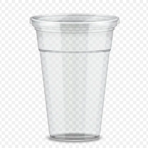 Vector illustration of Plastic takeaway cup
