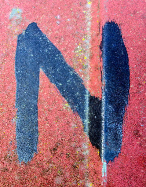 istock Written Wording in Distressed State Typography Found Letter N 957218020