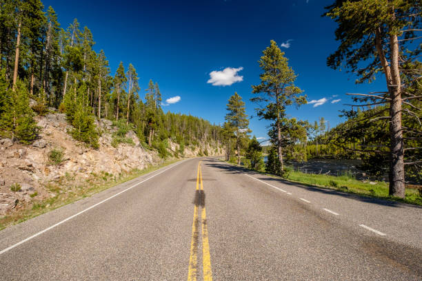 istock Highway in Yellowstone National Park 957221850