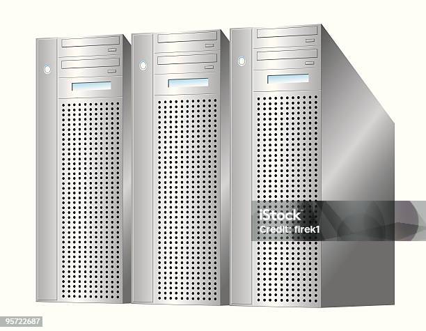 Silver Server - Immagini vettoriali stock e altre immagini di Affari - Affari, Argentato, Composizione orizzontale