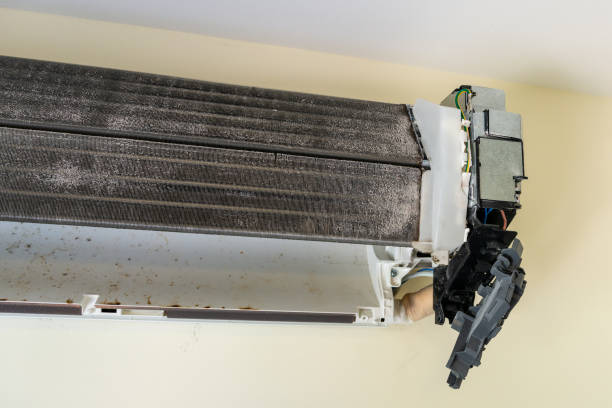 istock Inside the air conditioner in the old and dusty. 957227556